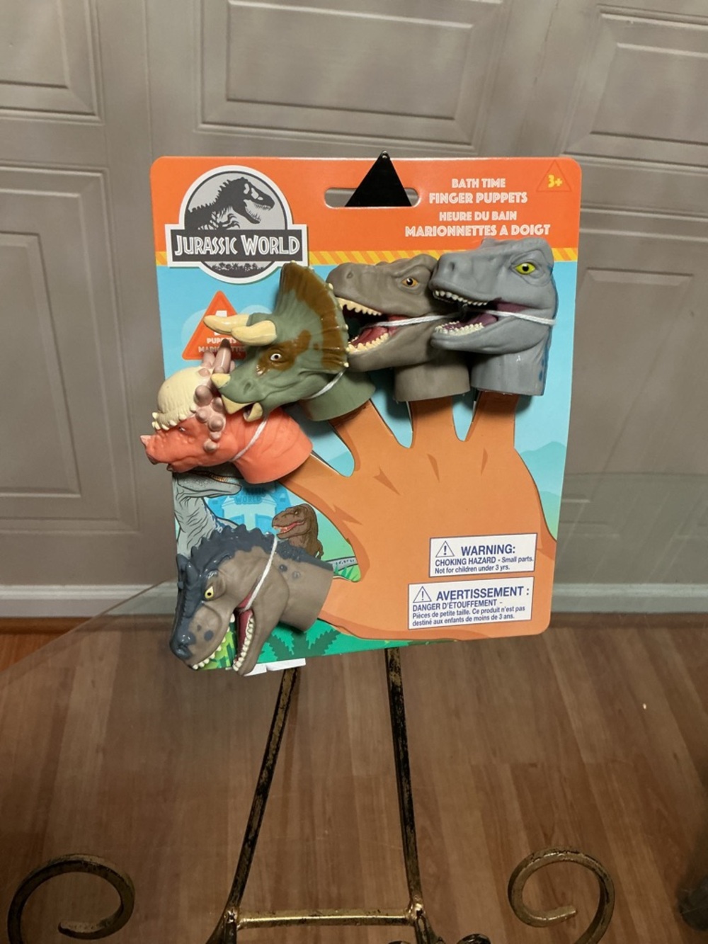 Jurassic World Bath Time Finger Puppets Licensed Universal Studios 2022 Set Of 5